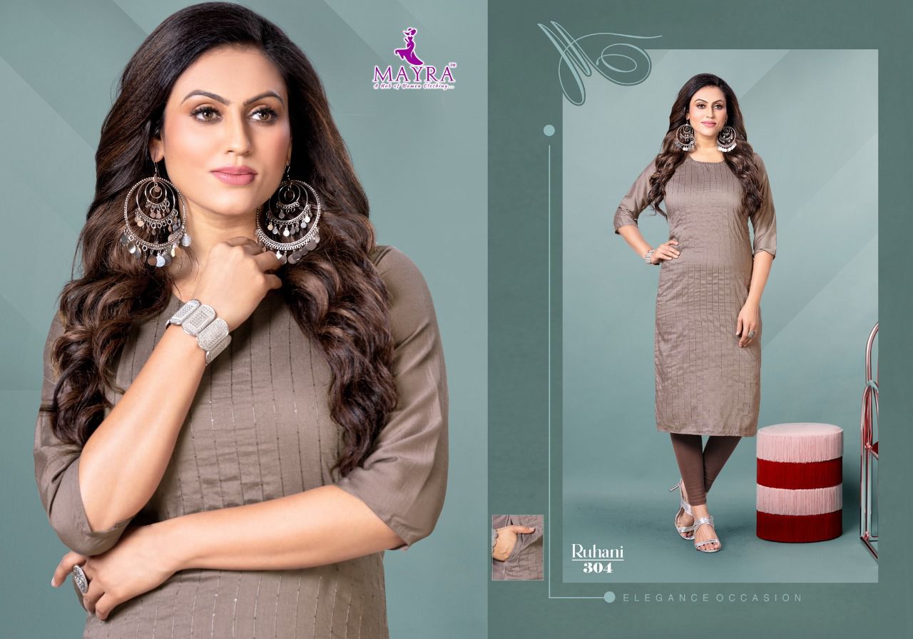 Mayra Ruhani Latest Designer Fancy Ethnic Wear Latest Kurti Collection